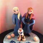 marcipanové figurky na dort Anna a Elsa