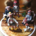 marcipanové figurky na dort Hurvínek všichni