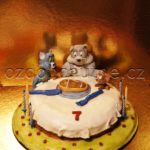 čokoládový dort Tom a Jerry