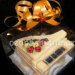 křídlo - krásná dekorace na dort, pro milovníky klavírní hudby! v dárkovém balení