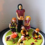 marcipanové figurky na dort školka