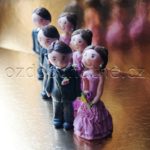 svatební figurky družičky a družbové