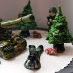marcipanové figurky na dort voják figurka